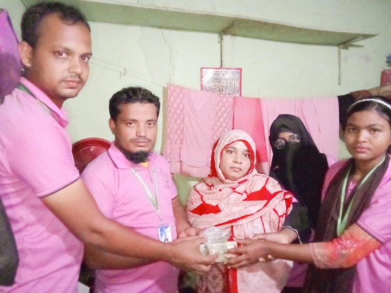 মরণব্যাধি ক্যান্সারে আক্রান্ত সাহানাজের পাশে অধিকার বঞ্চিত শিশু ফাউন্ডেশন